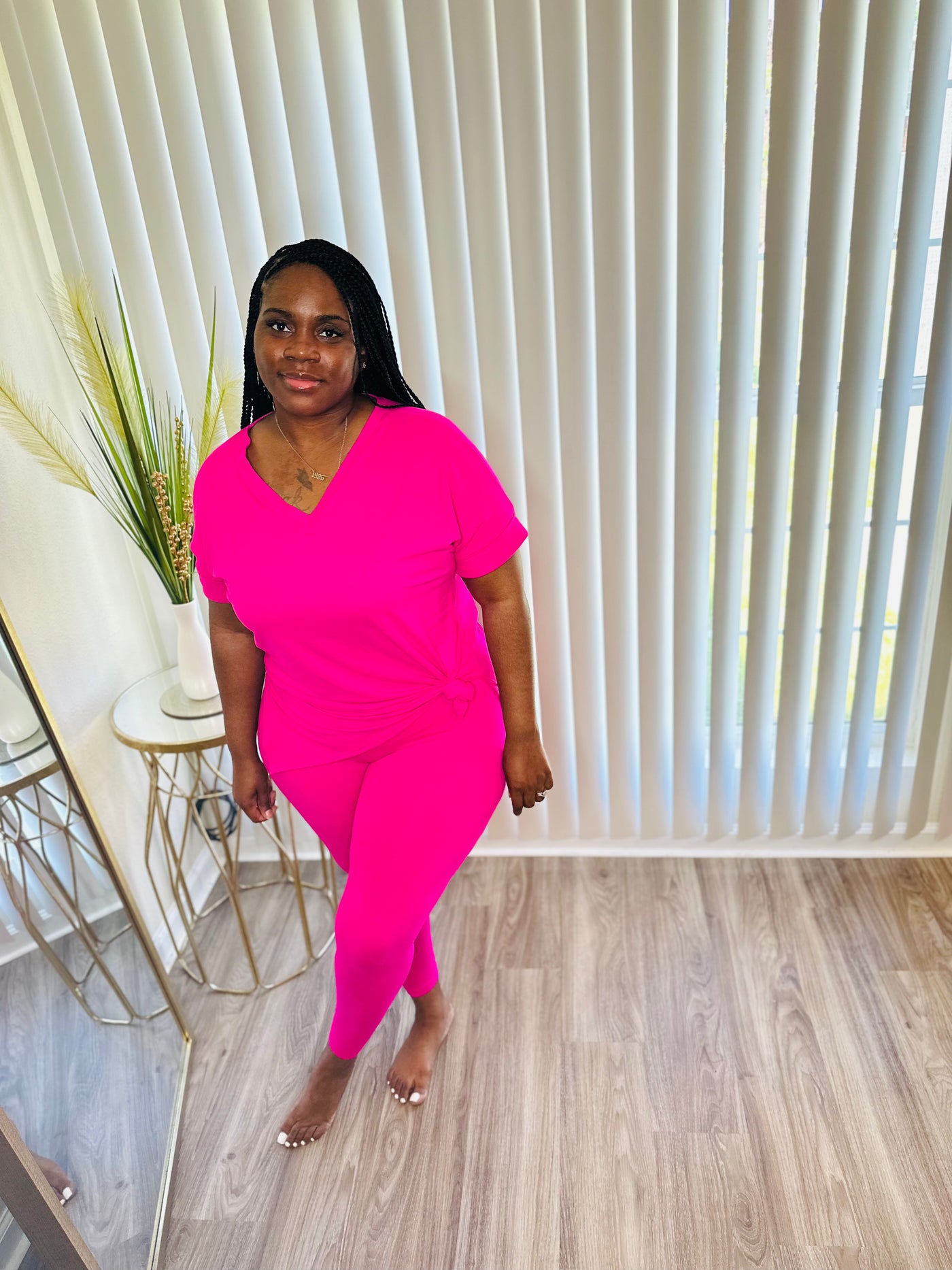Essential leggings set(PINK)